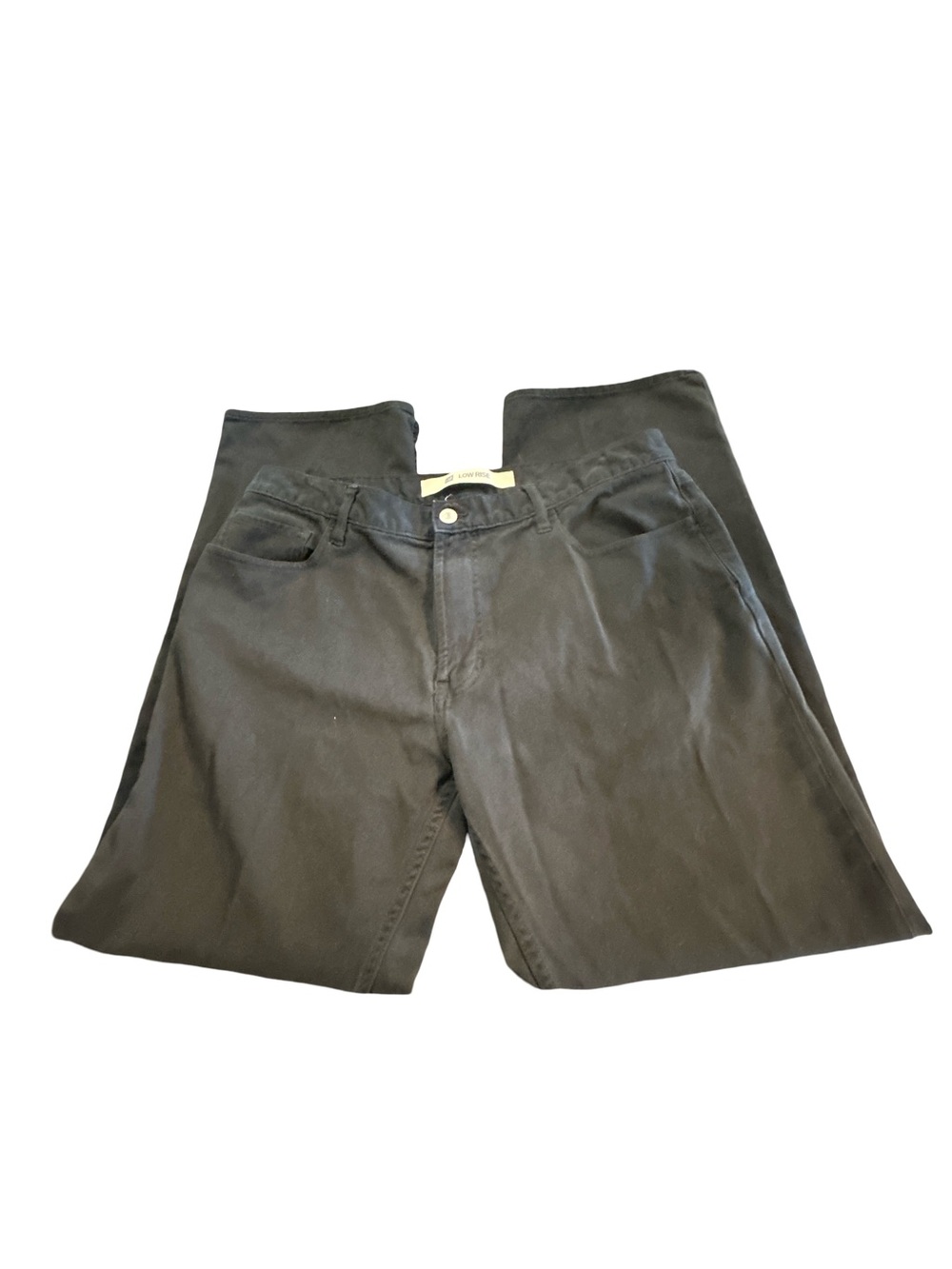 Y2K GAP Black Low Rise Chinos - Straight Leg Casual Pants - Size 34x30